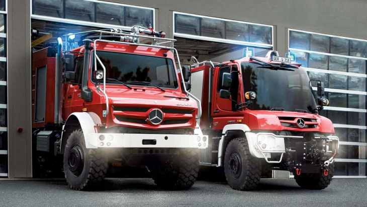 neues für die feuerwehr: mercedes unimog und atego auf firemobil