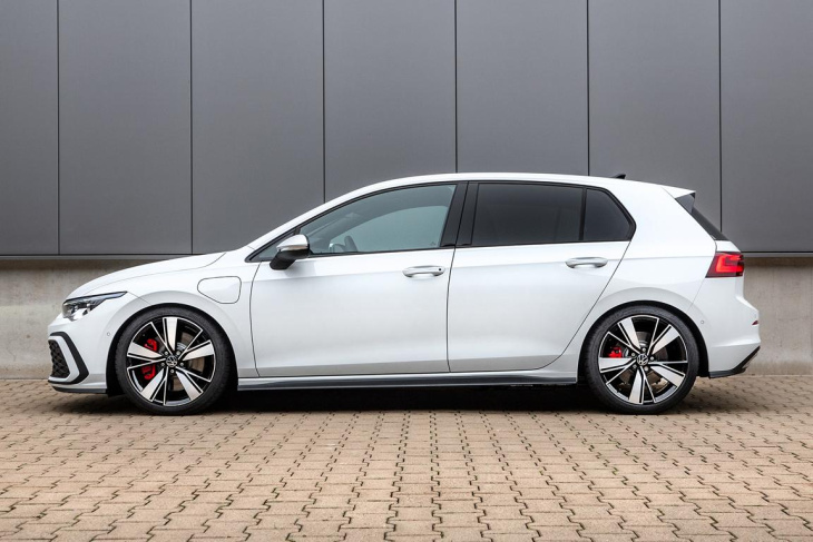 hochspannung garantiert: der vw golf viii e-hybrid und gte mit h&r gewindefedern