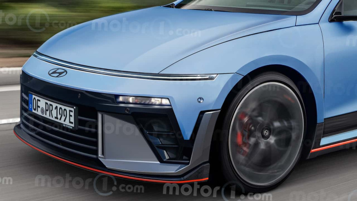 hyundai ioniq 6 n: die elektrische sportlimousine im rendering