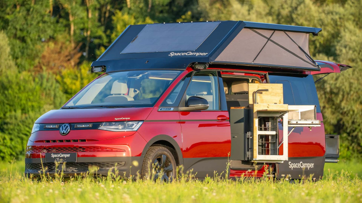 spacecamper roof und classic+ ausbaupaket für vw multivan & co.