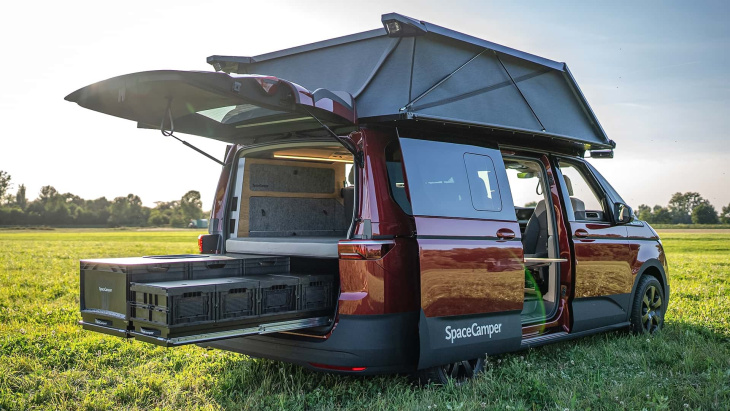 spacecamper roof und classic+ ausbaupaket für vw multivan & co.