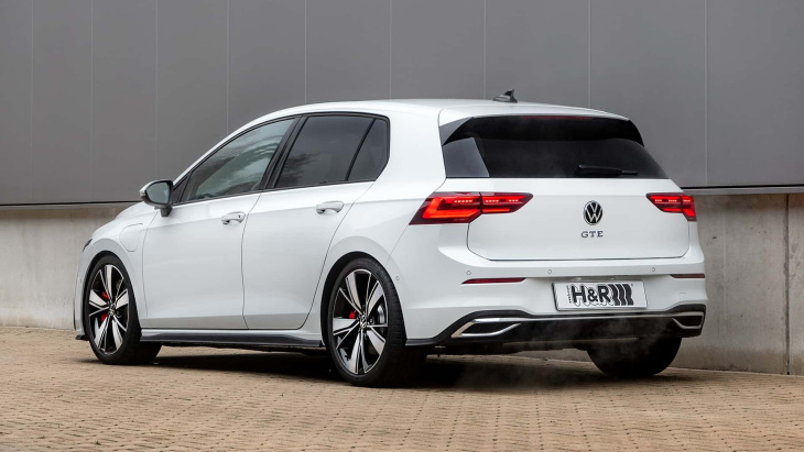 der vw golf viii e-hybrid und gte mit h&r-gewindefedern