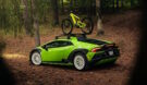 lamborghini huracán sterrato auf vossen wheels mit mountainbike