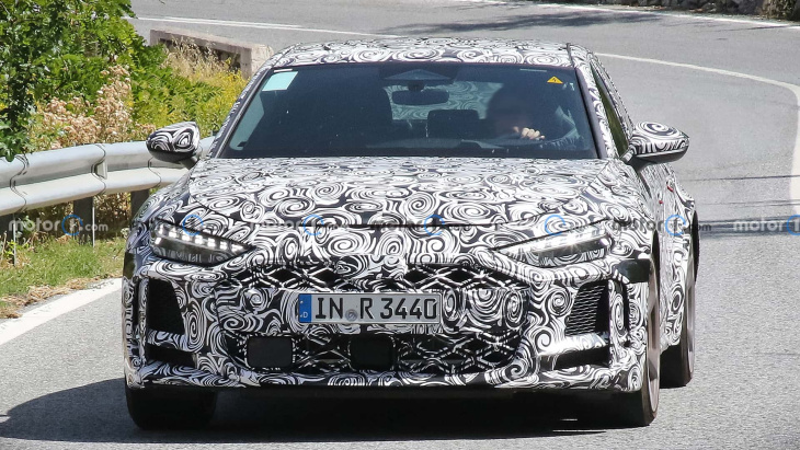 audi rs 5 limousine (2025) erwischt: kommt ein plug-in-hybrid?