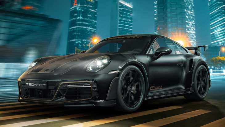 techart sieht schwarz: der porsche 911 turbo monochrome