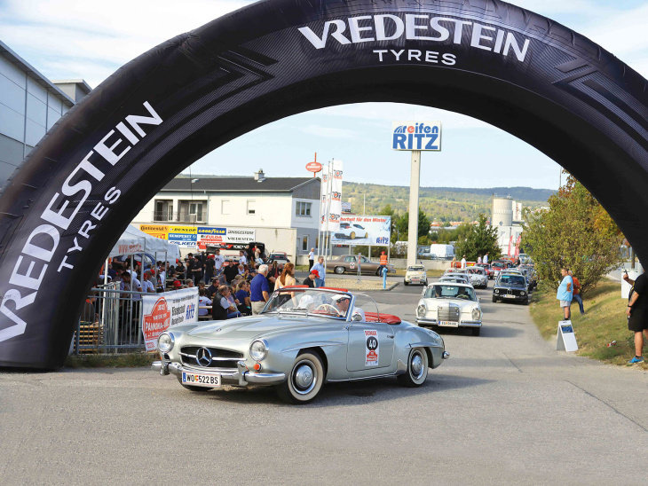 vredestein panonia-historic oldtimer-rallye startet am 4.10