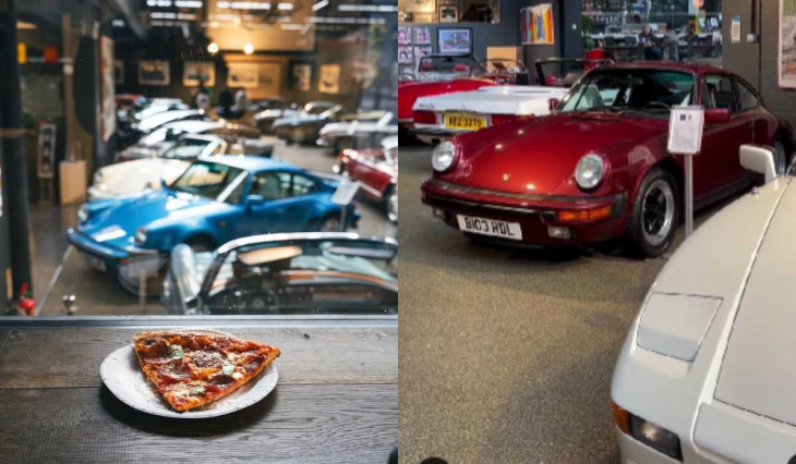 pizzeria in london hat erfolg mit einer überraschenden sammlung von luxuriösen klassischen autos