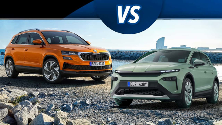 skoda elroq vs. skoda karoq: elektro und verbrenner im vergleich