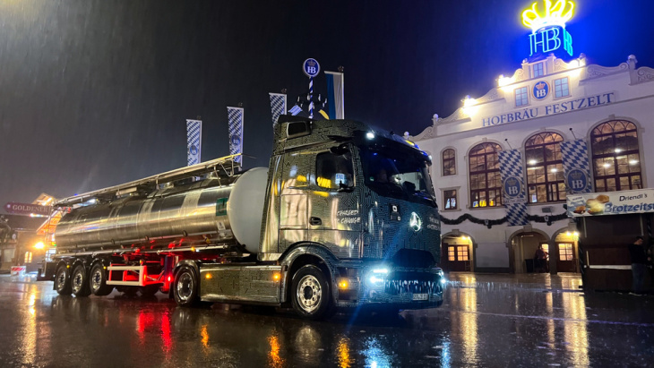 mercedes-benz eactros 600 im einsatz beim münchner oktoberfest