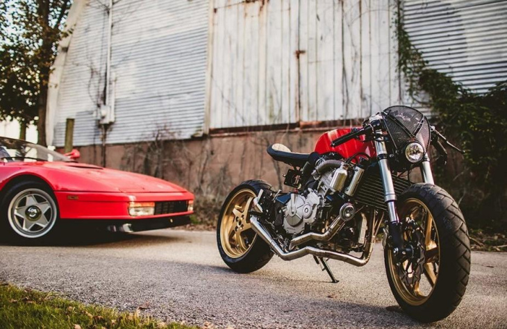 „rosso corsa“ – eine honda cb600f hornet im ferrari-style