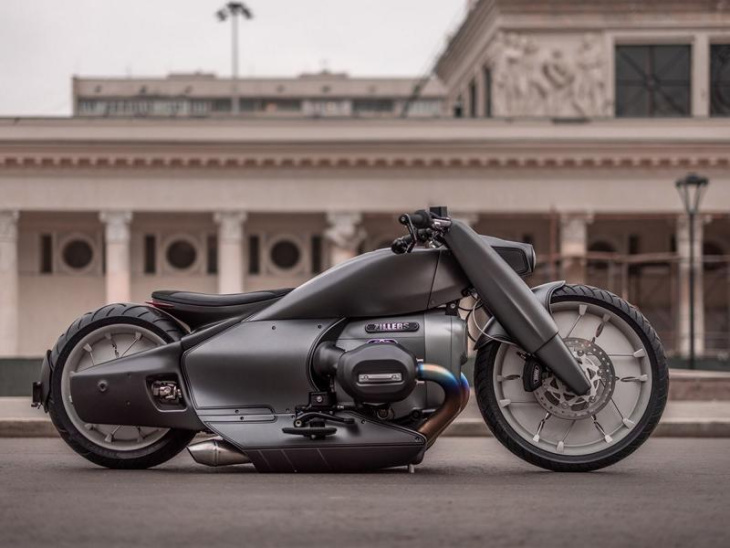 retrofuturistisches custombike auf basis der neuen bmw r18 von zillers!