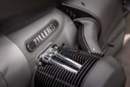 retrofuturistisches custombike auf basis der neuen bmw r18 von zillers!