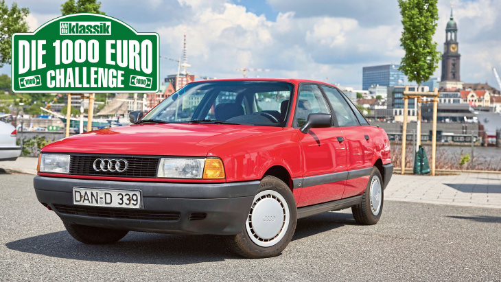 wie schlägt sich der audi 80 bei der 1000-euro-challenge?