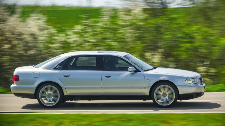 30 jahre audi a8 (d2): unterwegs in der langversion mit w12