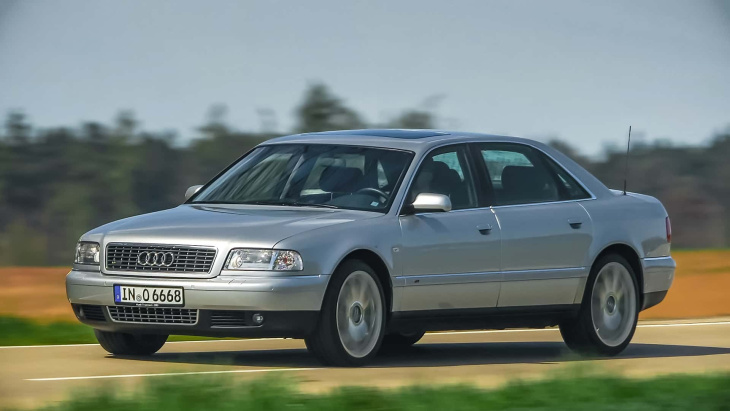 30 jahre audi a8 (d2): unterwegs in der langversion mit w12