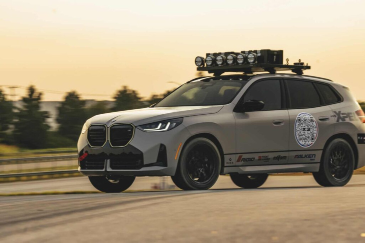 bmw x3 g45: offroad-einsatz in dune grey zur rebelle rally