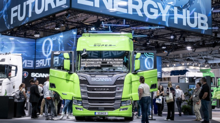 iaa transportation: laster kommen an