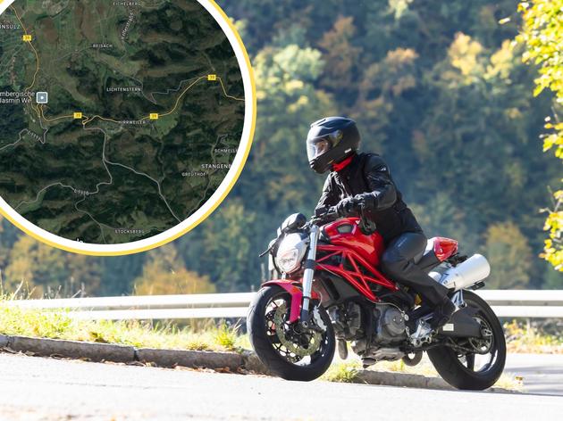 mit 218 km/h in 70er-zone: polizei erwischt motorrad-raser bei löwenstein