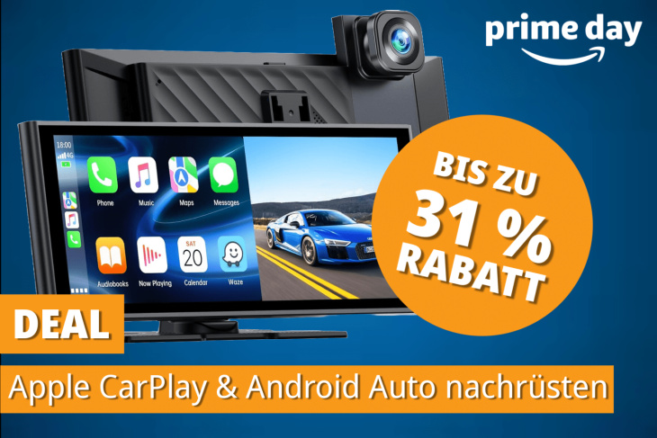 apple carplay und android auto nachrüsten − top-angebote am prime day