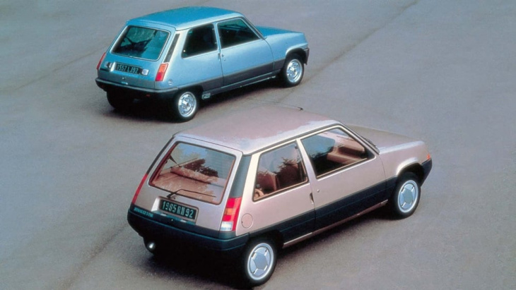 bildergalerie: der elektrische renault 5 (2024) und sein vorfahr - kicker