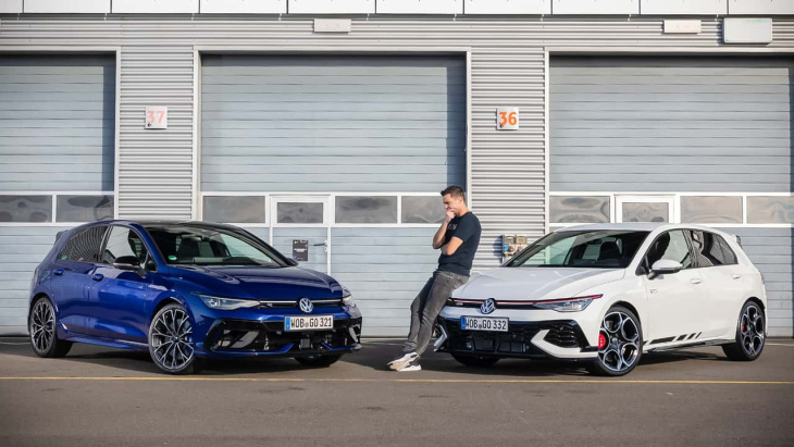 vw golf gti clubsport und golf r im doppeltest: wer bietet mehr fahrspaß?