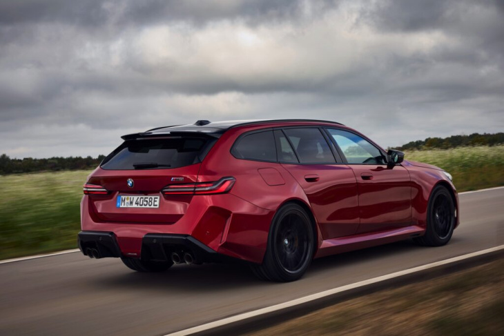 feuer frei: bmw m5 touring g99 mit 727 ps in fire red