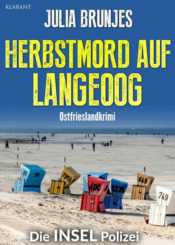 lesetipps für gütersloh: neuerscheinung ostfrieslandkrimi »herbstmord auf langeoog« von julia brunjes im klarant verlag