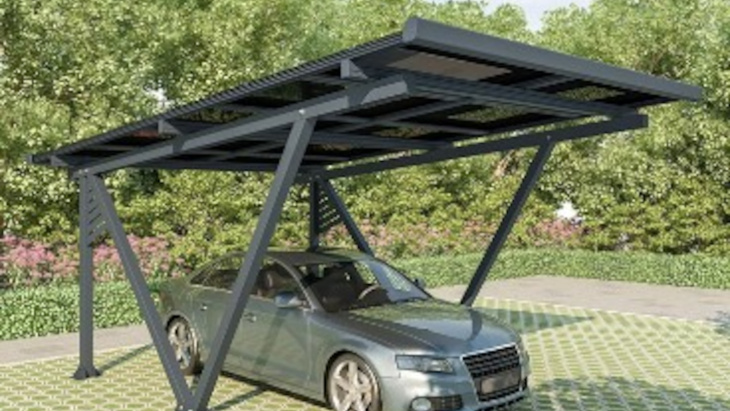 e-autofahrer profitieren gleich doppelt: praktisches solar-carport bei netto