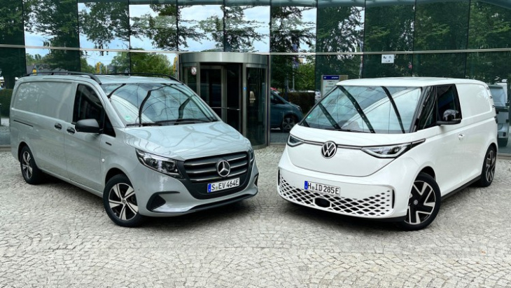 mercedes evito vs. vw id.buzz cargo: welcher transporter hat die nase vorn?