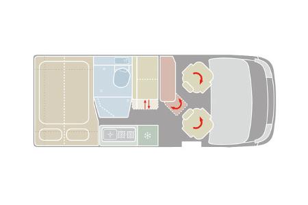 neuer kastenwagen auf kurzem transit