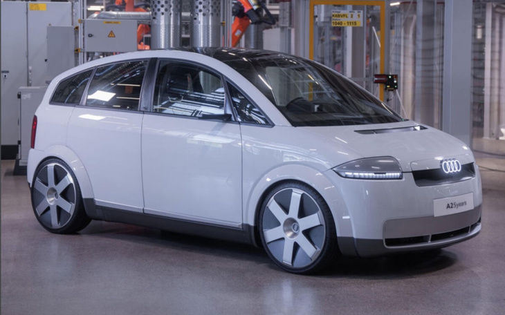 audi a2 e-tron: das elektroauto existiert nur als idee