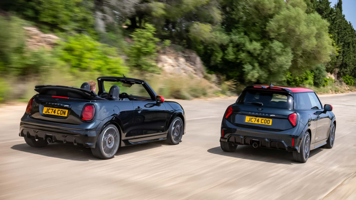 mini jcw und jcw cabrio (2025): das sind die verbrenner-versionen