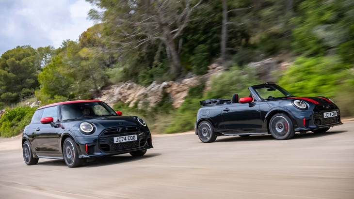 mini jcw und jcw cabrio (2025): das sind die verbrenner-versionen