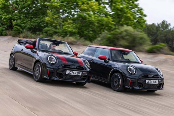 2025 mini jcw & jcw cabrio: mit 231 ps, 380 nm & 250 km/h