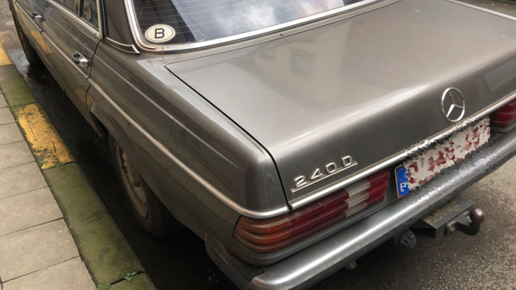 mercedes 240d, fotos eines kolosses der straße