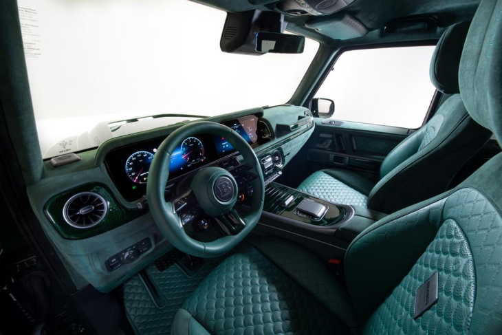 2025 brabus g-klasse als 800 superblack, mean green & deep blue