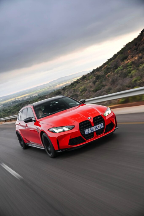 jetzt mit 530 ps: bmw m3 touring facelift in toronto rot