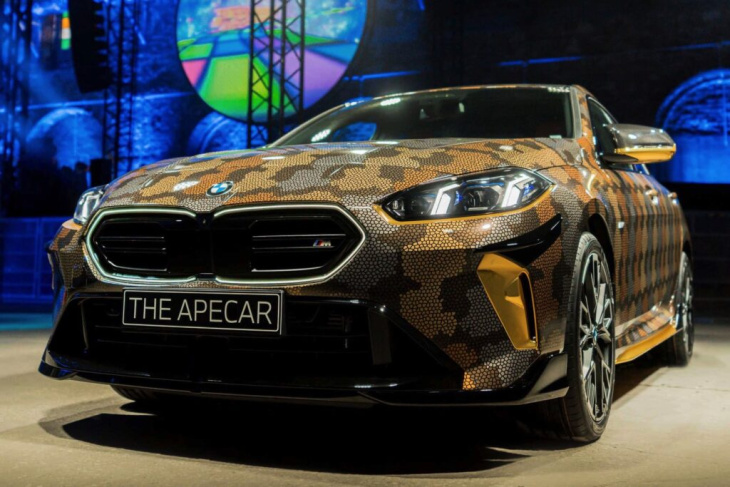 apecar oder art car? bmw 2er gran coupé im apefest-look