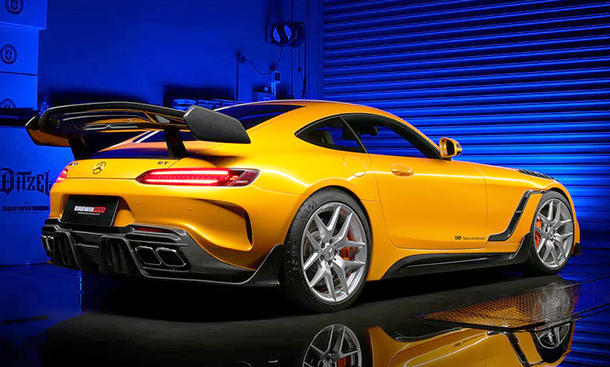 verbrenner, tuning, sportwagen, newsletter, news, coupé, achtzylinder-motor, mercedes, mercedes amg gt, mercedes-amg gt c: spoiler-inflation von darwin pro