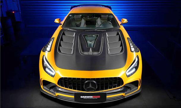 verbrenner, tuning, sportwagen, newsletter, news, coupé, achtzylinder-motor, mercedes, mercedes amg gt, mercedes-amg gt c: spoiler-inflation von darwin pro