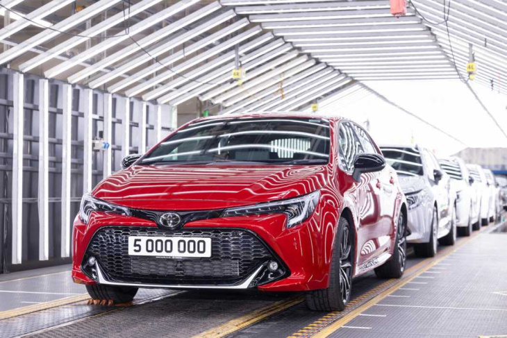 toyota: fünf millionen corolla aus britischen werk burnaston