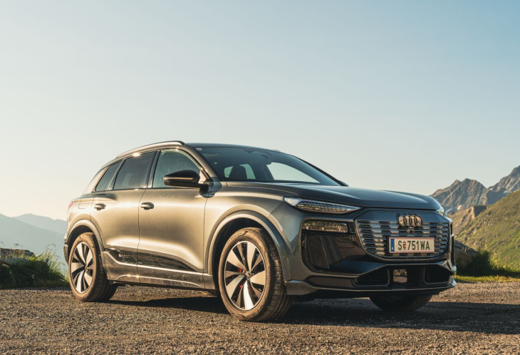 erster test: audi q6 e-tron, sprung-technik